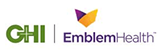 The image shows a logo with text elements against a background that includes a colorful design and a partial view of a building facade.